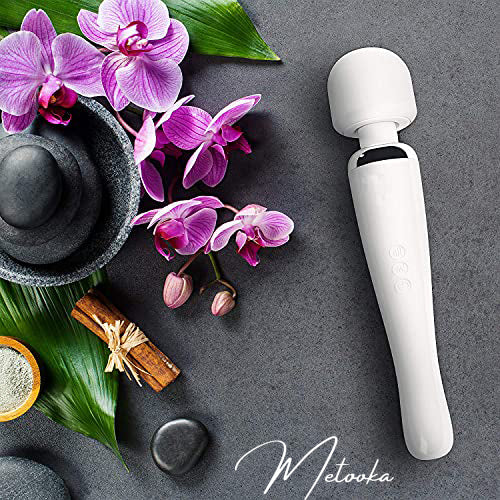 Therapeutic Personal Massager - Handheld Cordless and Powerful - 8 Speeds 20 Vibrating Patterns - USB Rechargeable - Magic Recovery Effect for Body, Neck, Back Shoulders & feet white UPC: 037203552371