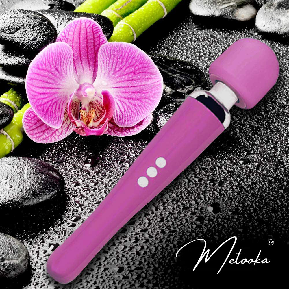 Therapeutic Personal Massager - Handheld Cordless and Powerful - 8 Speeds 20 Vibrating Patterns - USB Rechargeable - Magic Recovery Effect for Body, Neck, Back Shoulders & feet pink UPC: 037203551862