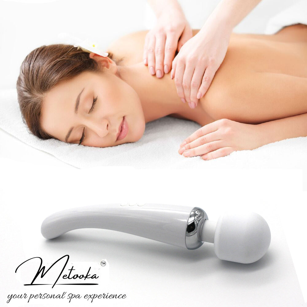 Therapeutic Personal Massager - Handheld Cordless and Powerful - 8 Speeds 20 Vibrating Patterns - USB Rechargeable - Magic Recovery Effect for Body, Neck, Back Shoulders & feet white UPC: 037203552371